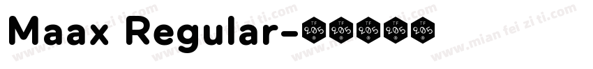 Maax Regular字体转换